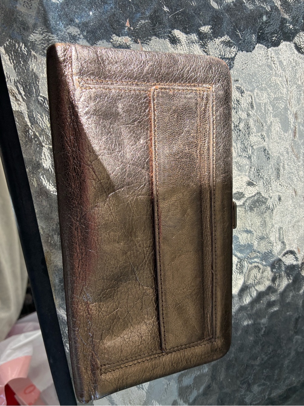 Lodis Gold Leather Wallet